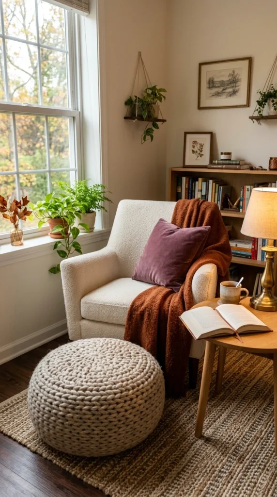 Chunky Knit Floor Pouf