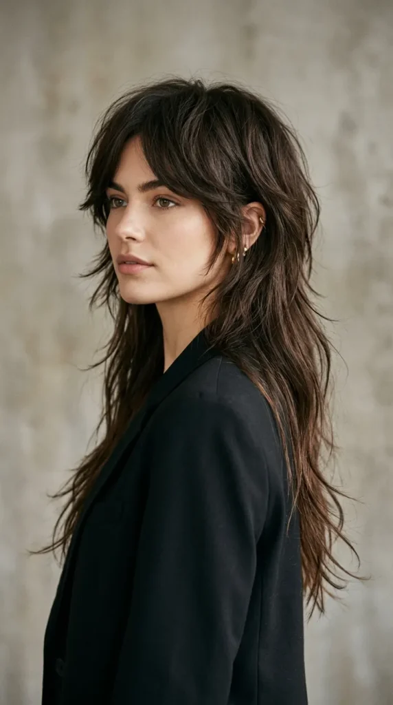 Long Wolf Cut with Mullet Layers