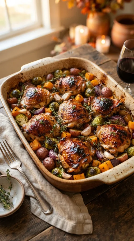 Maple Dijon Chicken Thighs