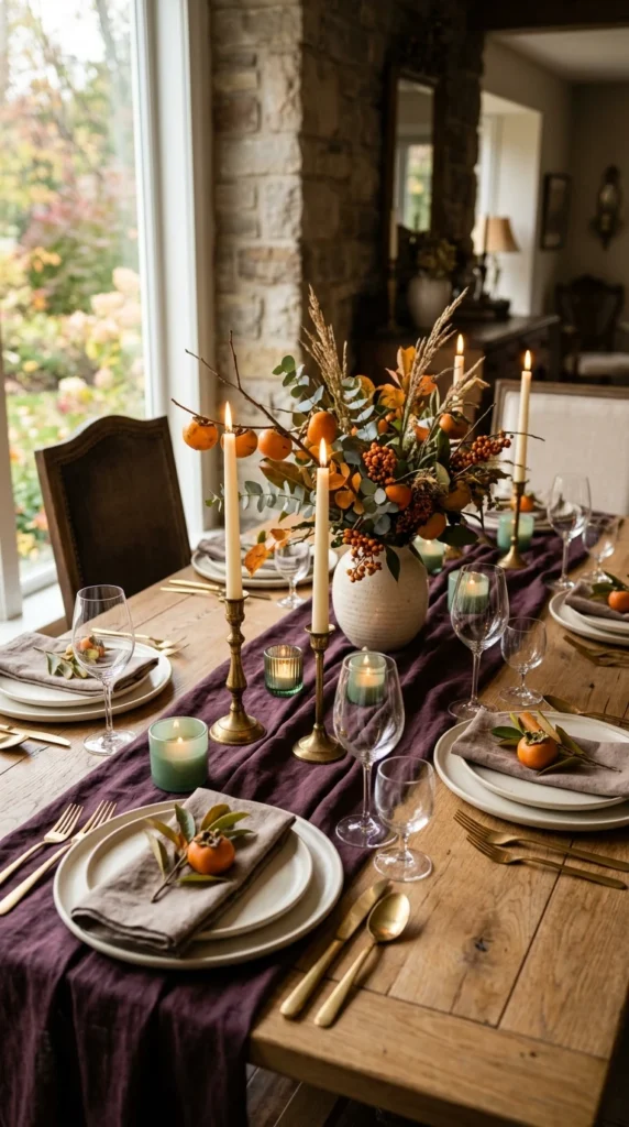 Plum Noir Table Runner