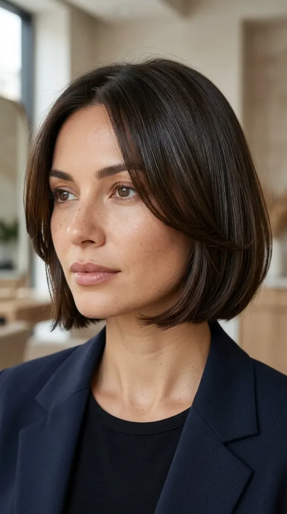 Short Face-Framing Pieces on a Bob