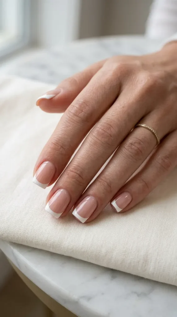 Short Square French Tip