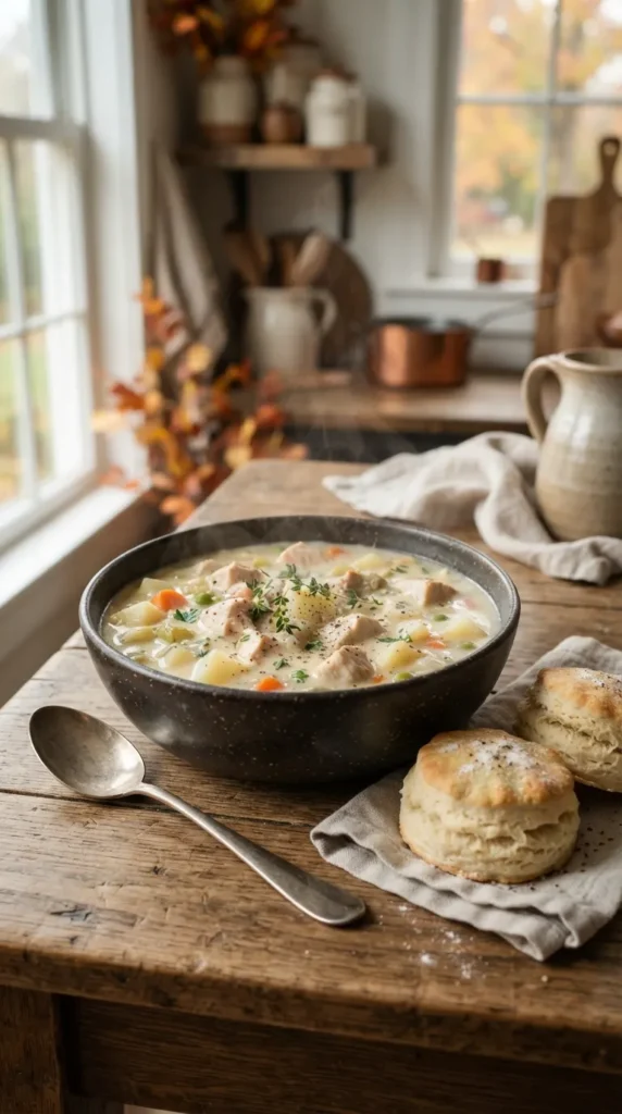 Slow Cooker Chicken Pot Pie Soup