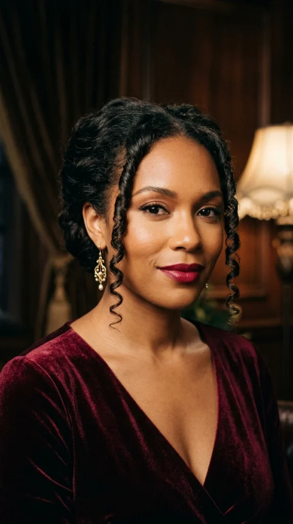 Tight Ringlet Face-Framing Curls
