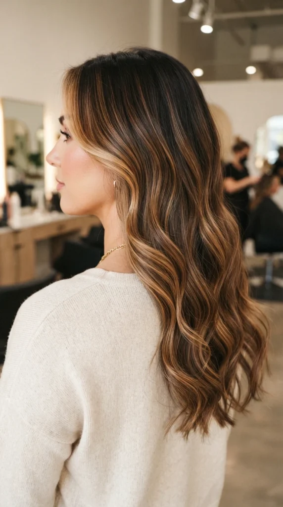 Warm Caramel Balayage