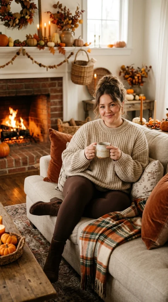 Chunky Knit Sweater and Leggings