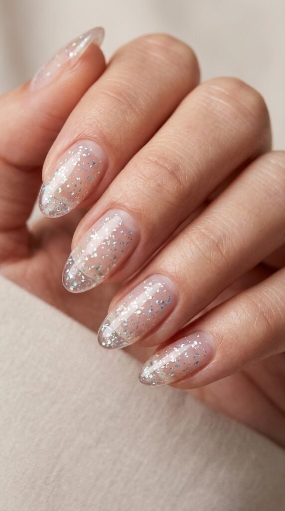 Clear Jelly with Embedded Glitter