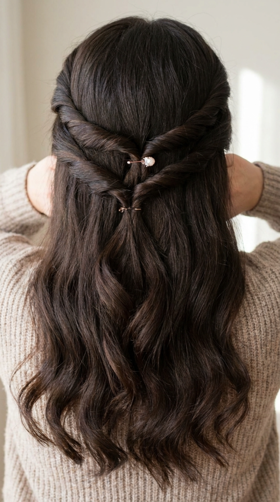 Double-Twisted Half-Up