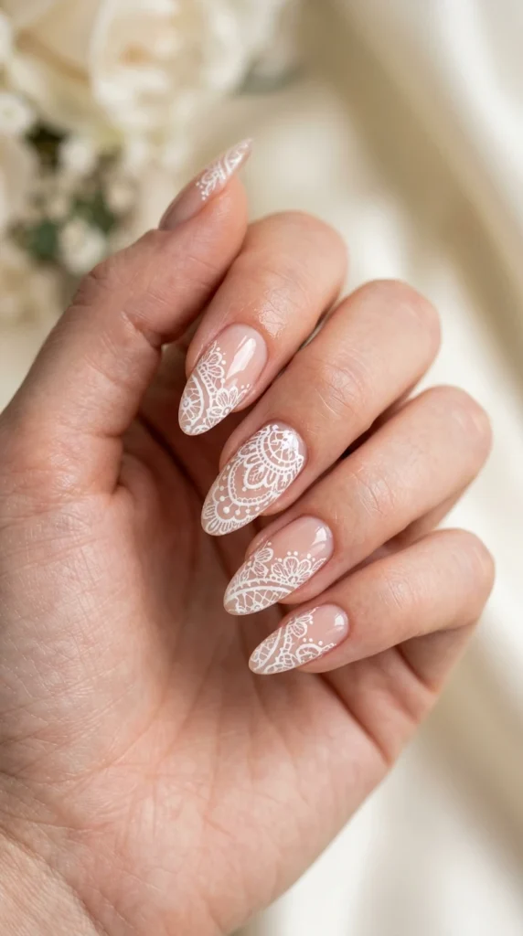 Lace Overlay Nails