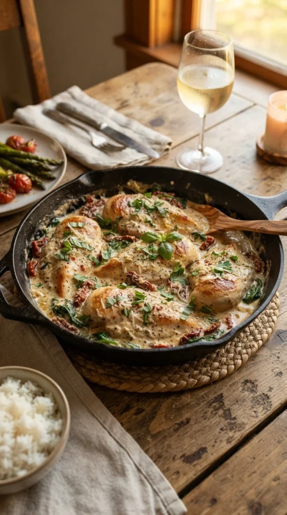 One-Pot Creamy Tuscan Chicken