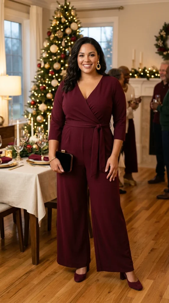 Burgundy Jumpsuit