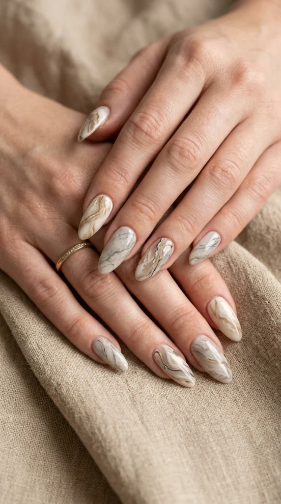 Beige Marble Swirl 