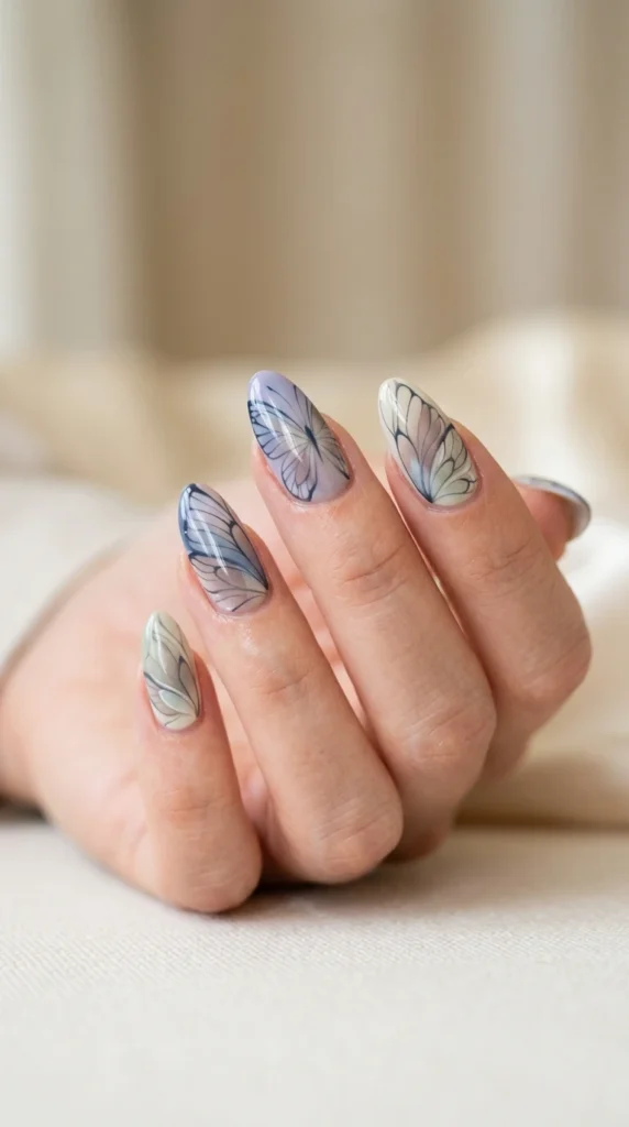 Butterfly Wing Nail Art