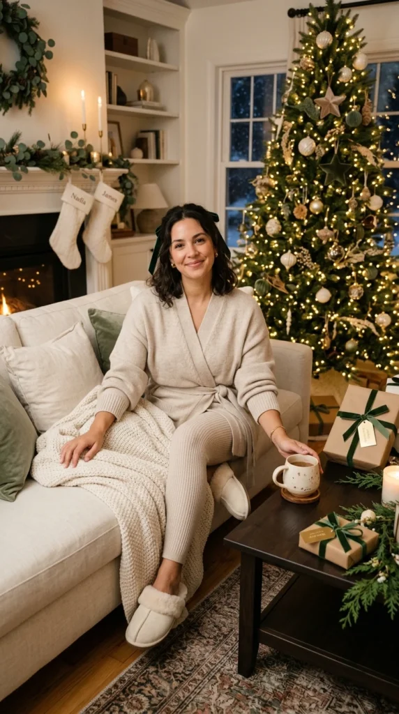 Cozy Cardigan Set with Slippers