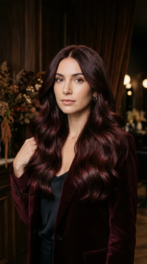 Dark Cherry Cola Hair Color