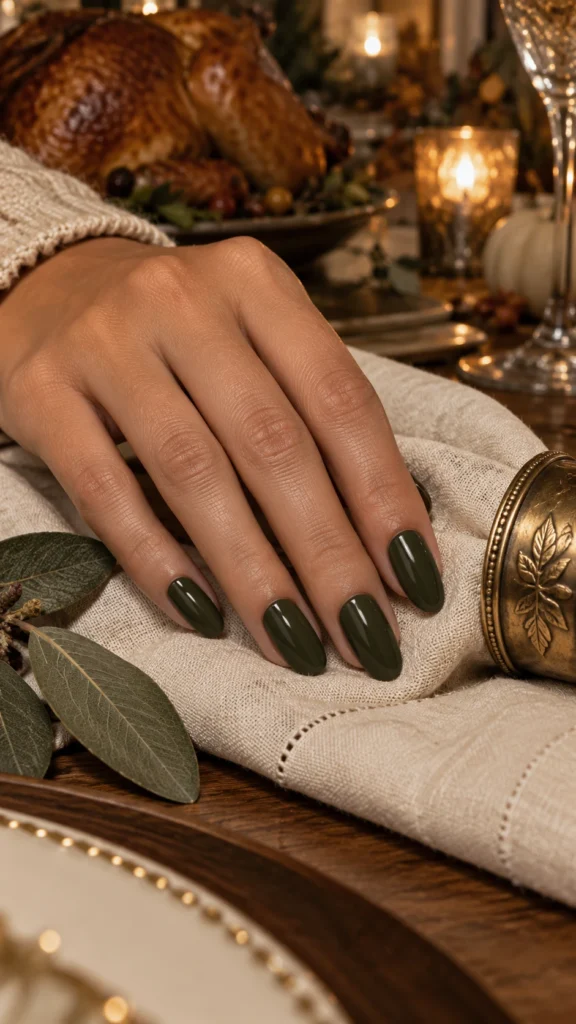 Deep Olive Green