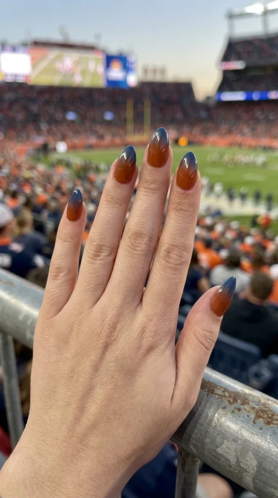 Football Lace Accent Nail