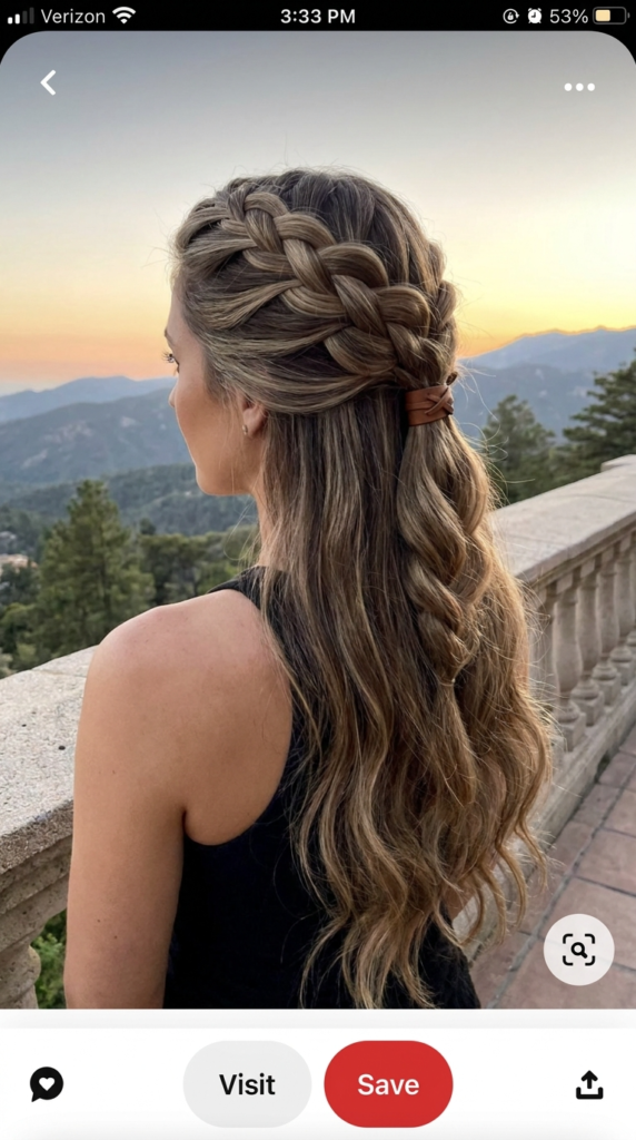 Half-Up French Braid