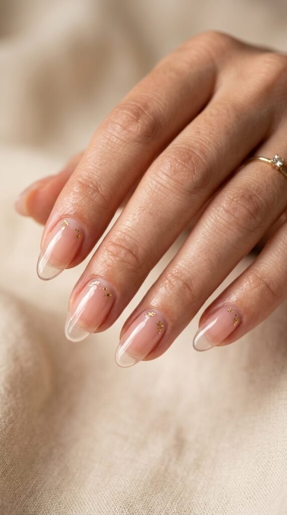 Jelly French with Gold Foil Accent