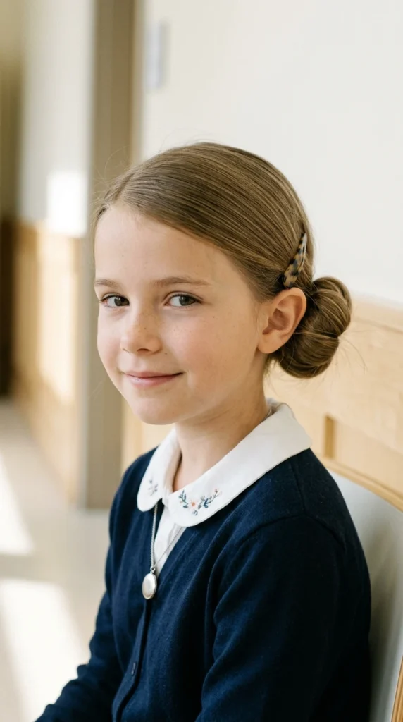 Low Bun for Picture Day