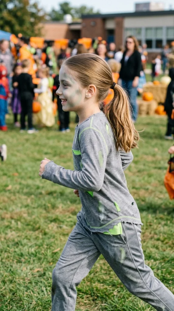 Slicked Back Ponytail for a Zombie or Sporty Costume