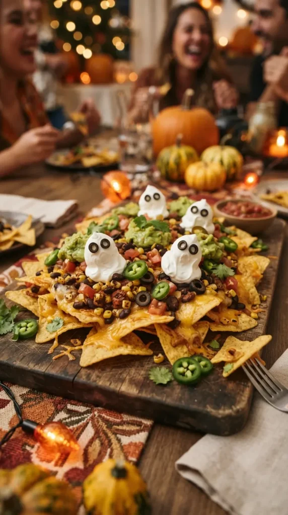 Black Bean Halloween Nachos