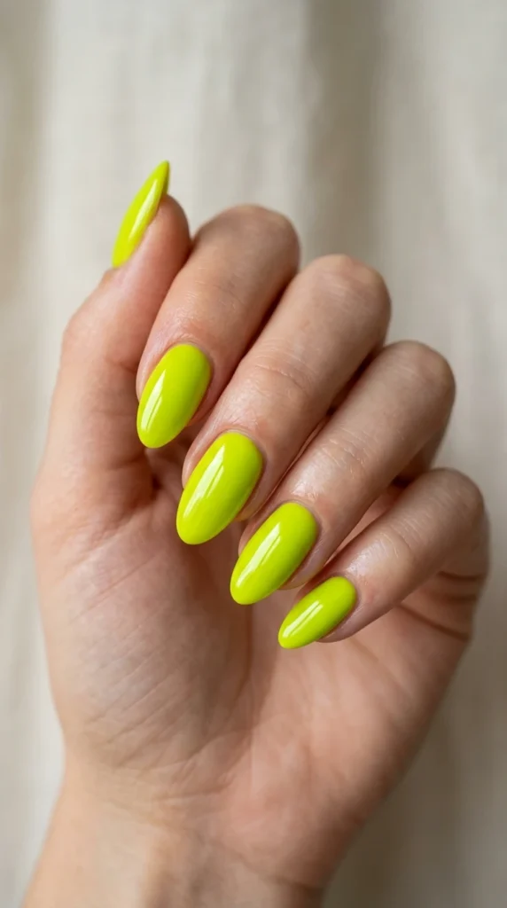 Chartreuse Green Nails