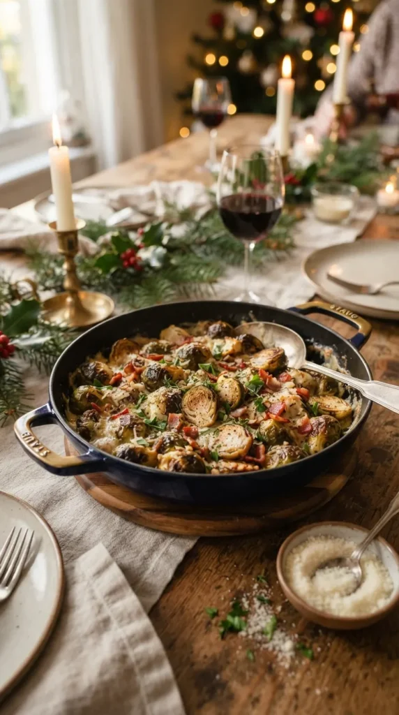 Creamy Brussels Sprouts With Bacon