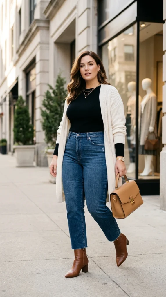 Cropped Straight-Leg Jeans