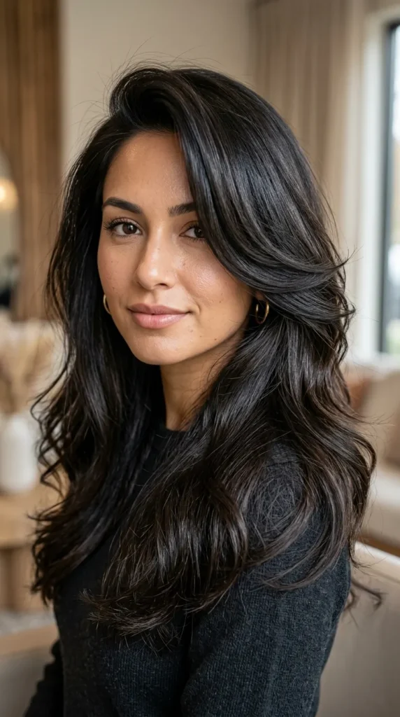 Deep Side Part with Long Layers