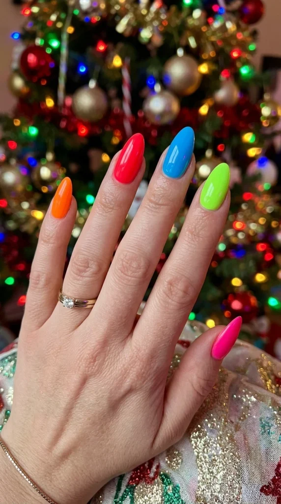 Neon Christmas Colors