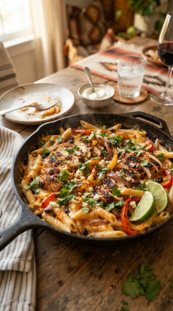 One-Pot Chicken Fajita Pasta