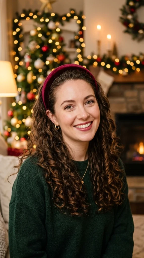 Soft Curls with a Headband