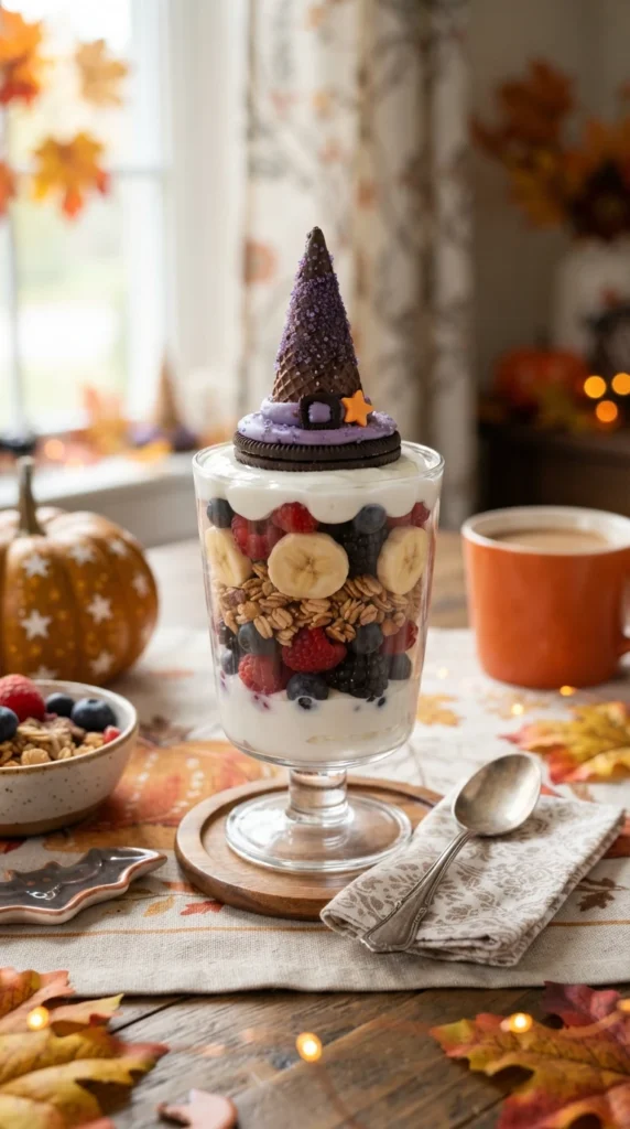  Witch’s Hat Yogurt Parfaits