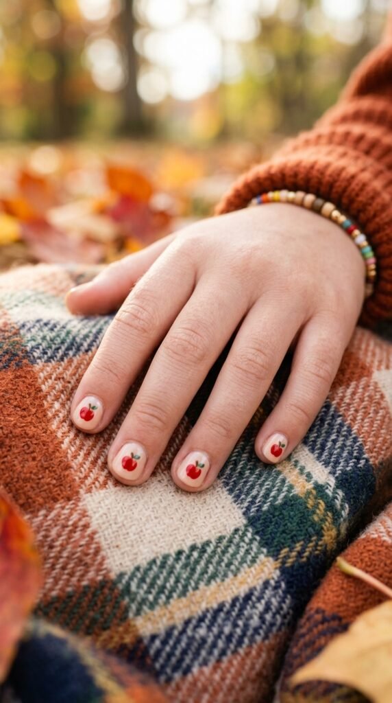 Apple Dot Nails