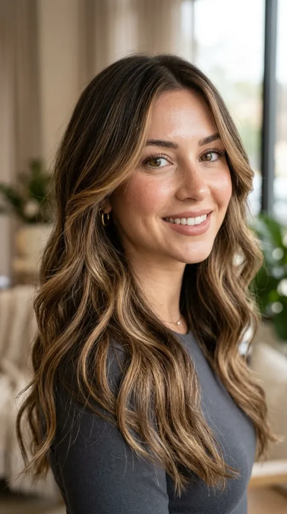  Face-Framing Layers with Balayage