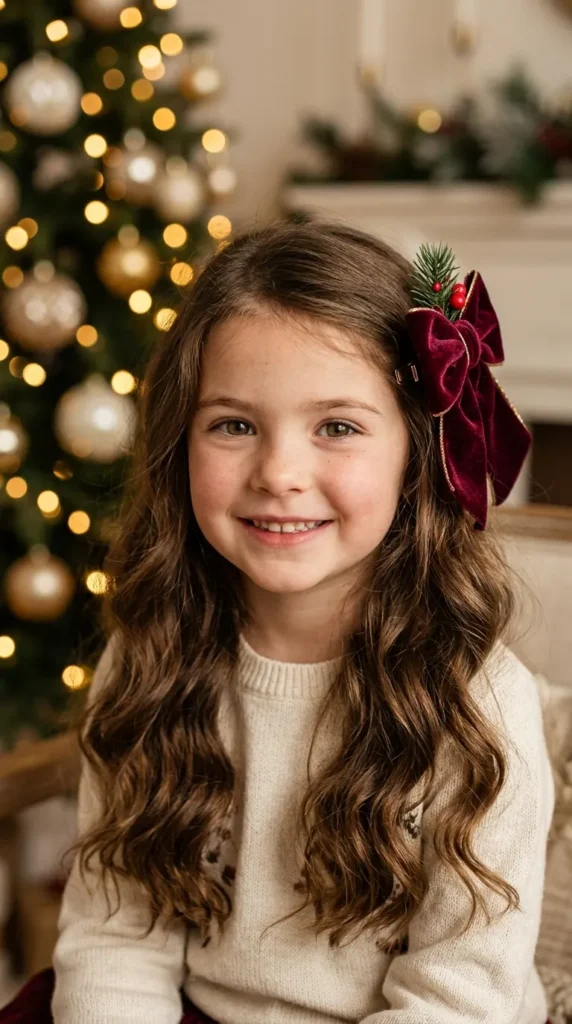 Loose Waves with Clip-In Bow