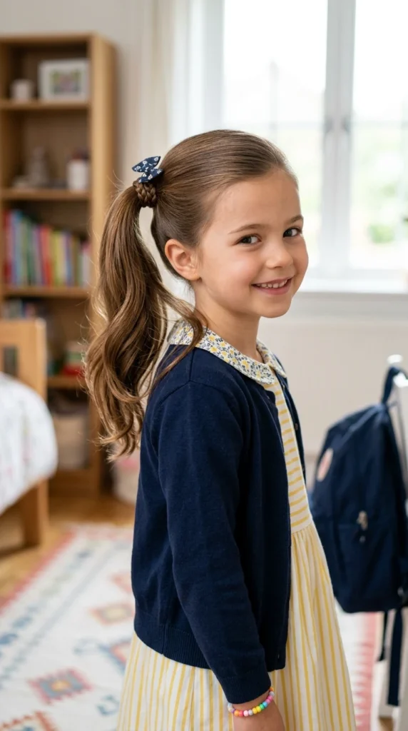 Ponytail with a Braided Wrap