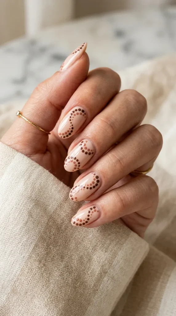 Two-Tone Polka Dot Swirl
