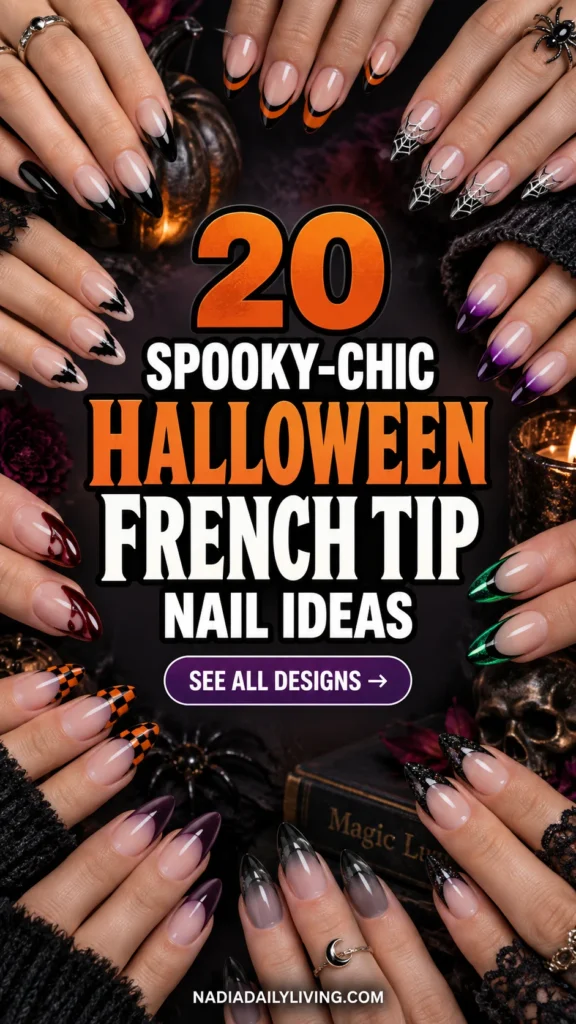 20 Halloween French Tip Nail Ideas