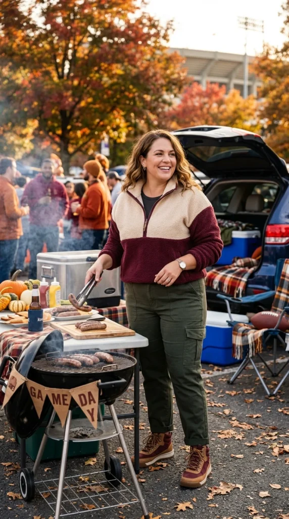 Fleece Pullover and Cargo Pants