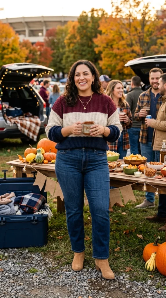 Team Colors Sweater and Jeans
