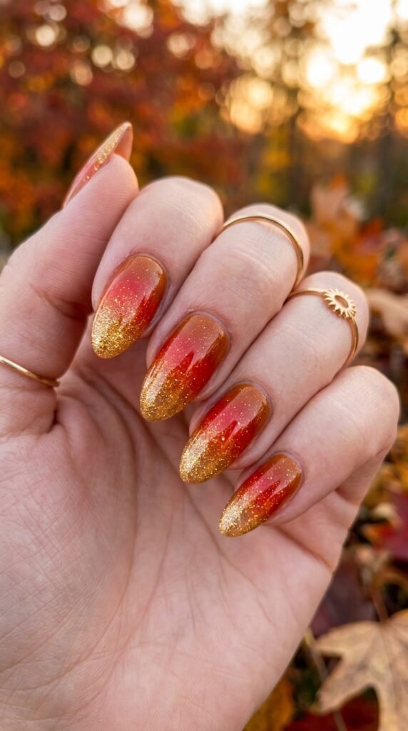 Spiced Sunset Nails
