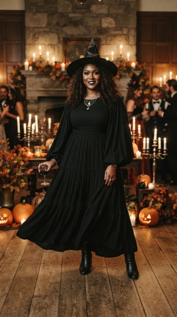 Witchy Maxi Dress With Boots