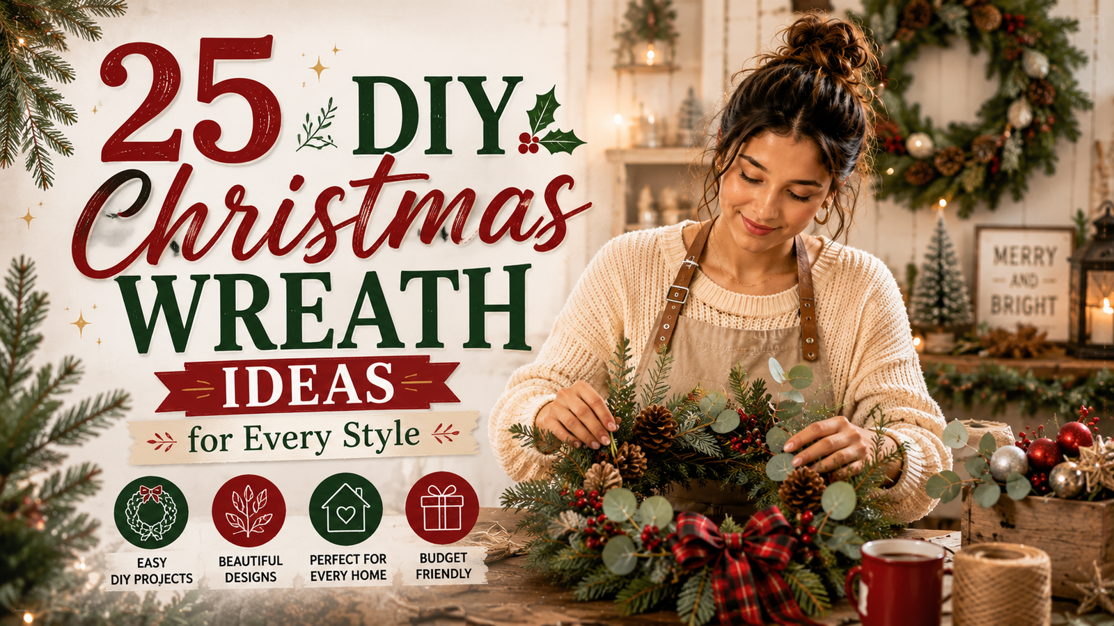 25 DIY Christmas Wreath Ideas for Every Style