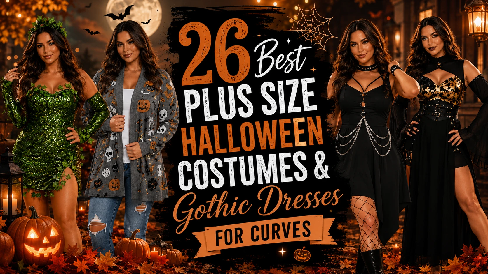 26 Best Plus Size Halloween Costumes & Gothic Dresses for Curves