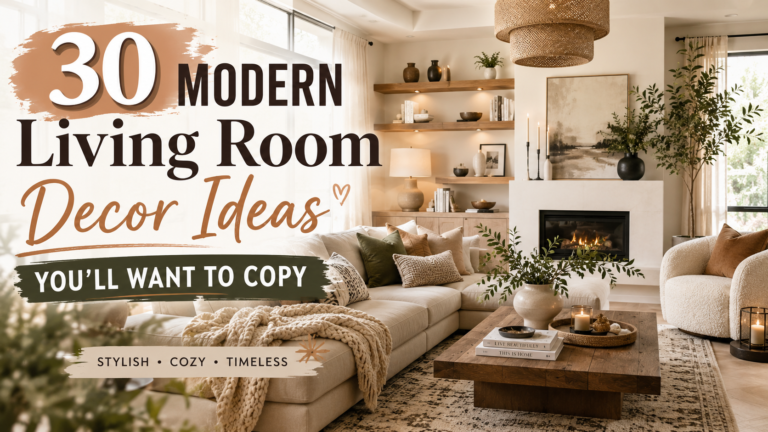 30 Modern Living Room Decor Ideas You'll Love