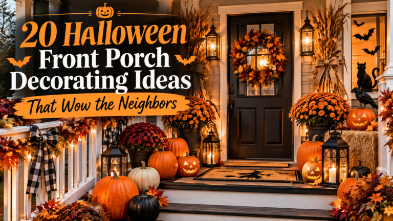 20 Halloween Front Porch Decorating Ideas