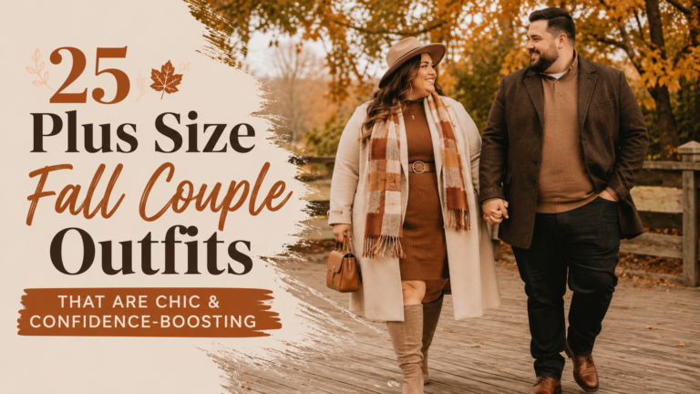 25 Plus Size Fall Couple Outfits That Are Chic & Confidence-Boosting