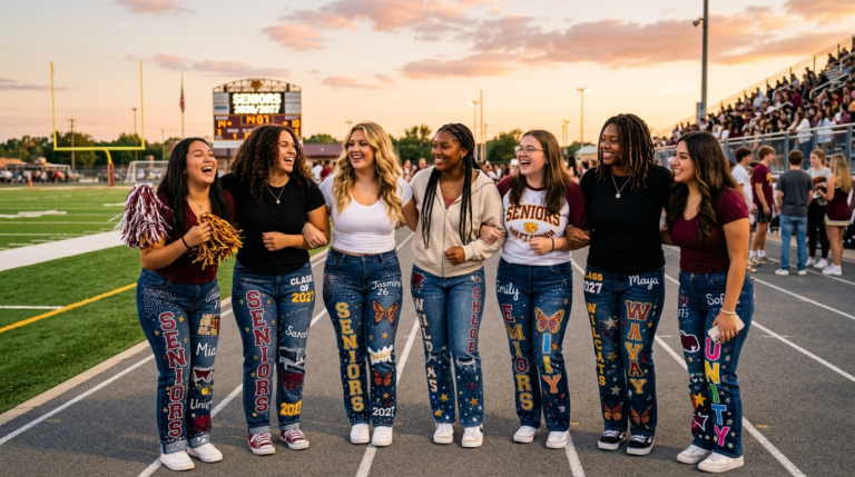 25 Senior Spirit Jeans & Pants Ideas That Slay for Class of 2026 & 2027
